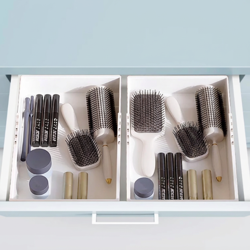 Expandable Organizer with Smooth Sliding Drawers – Space-Saving Storage Rack for Kitchen, Office & Home(Large Size Organizer)