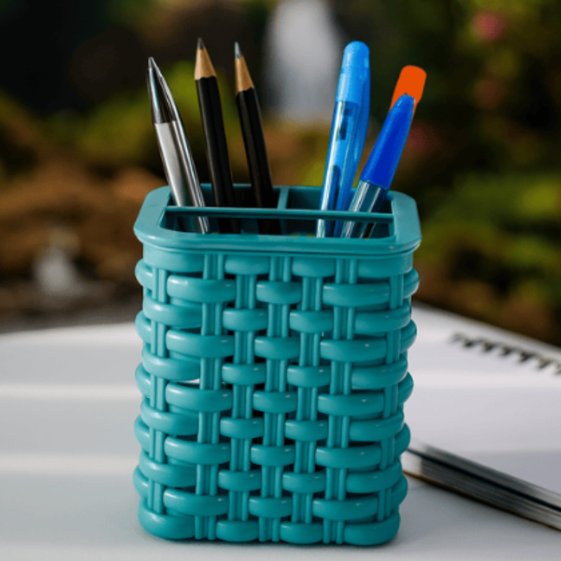 Office Plastic Multipurpose Stand – Desk Organizer & Penholder for Home, School & Office Use