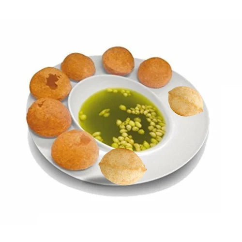 Snack Serving Pani Puri Plate – Plastic Serving Plate for Pani Puri, Golgappa & Snacks (Random Color) | Buy 1 Get 1 Free