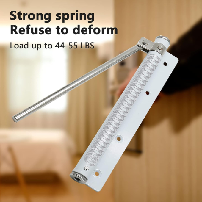 Automatic Door Closer – Adjustable Spring-Loaded Stainless Steel Self Closing with Allen Key & Screws