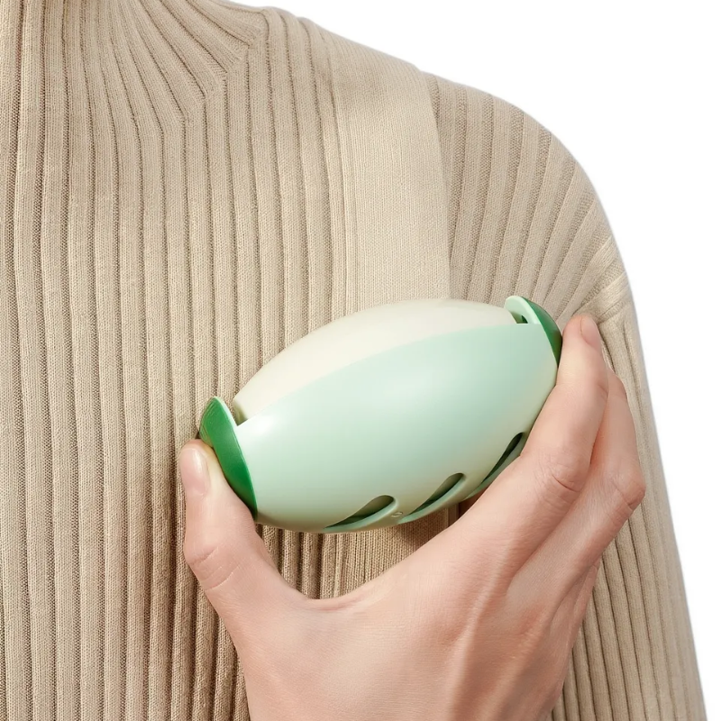Egg-Shaped Washable Lint Roller – Reusable Pet Hair & Dust Remover for Clothes, Sofa & Car (Pack of 1)