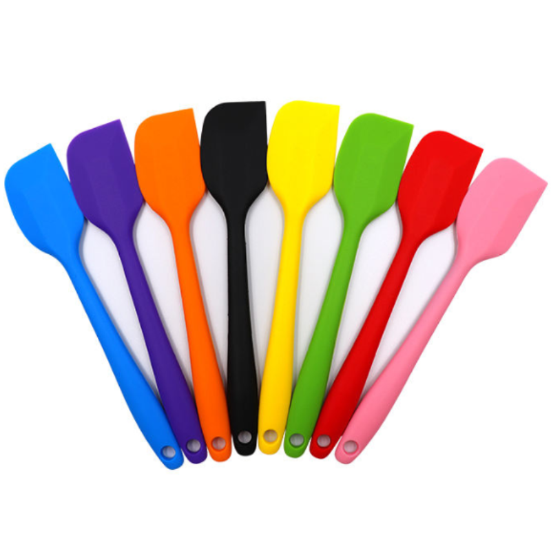 Mini Silicone Spatula – Non-Stick Heat-Proof Scraper for Home Kitchen Use (Random color-Pack of 1)