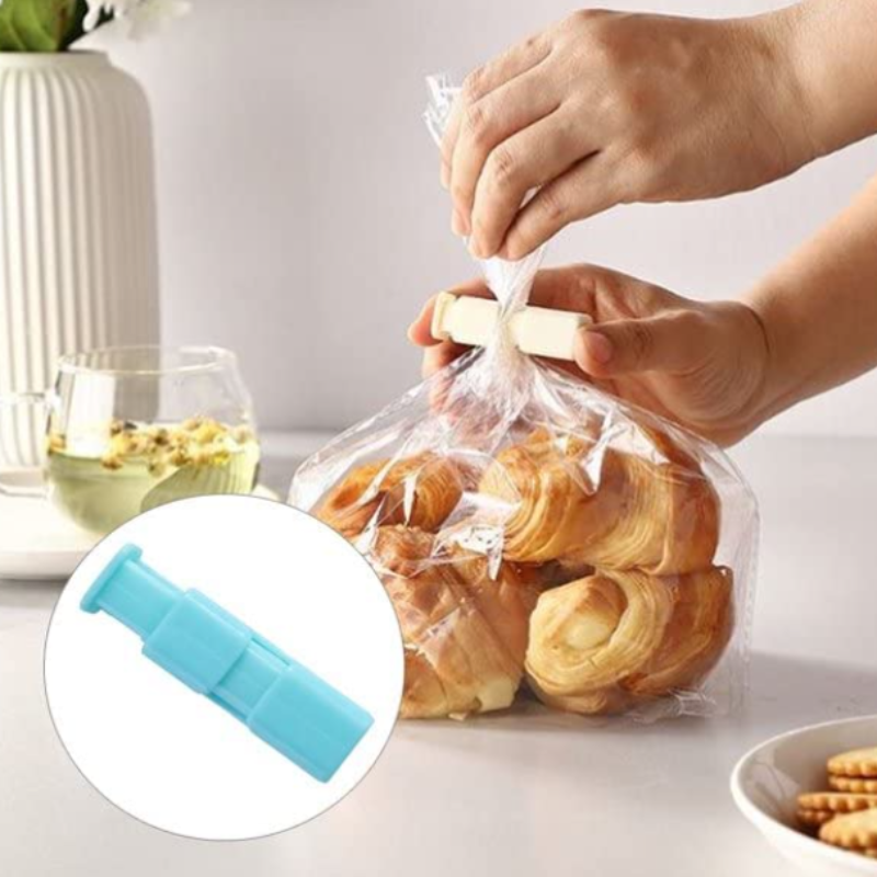 Reusable Slip-Grip Bag Sealing Clip – Quick Lock Food Storage Cinch (Random color- Pack of 3)