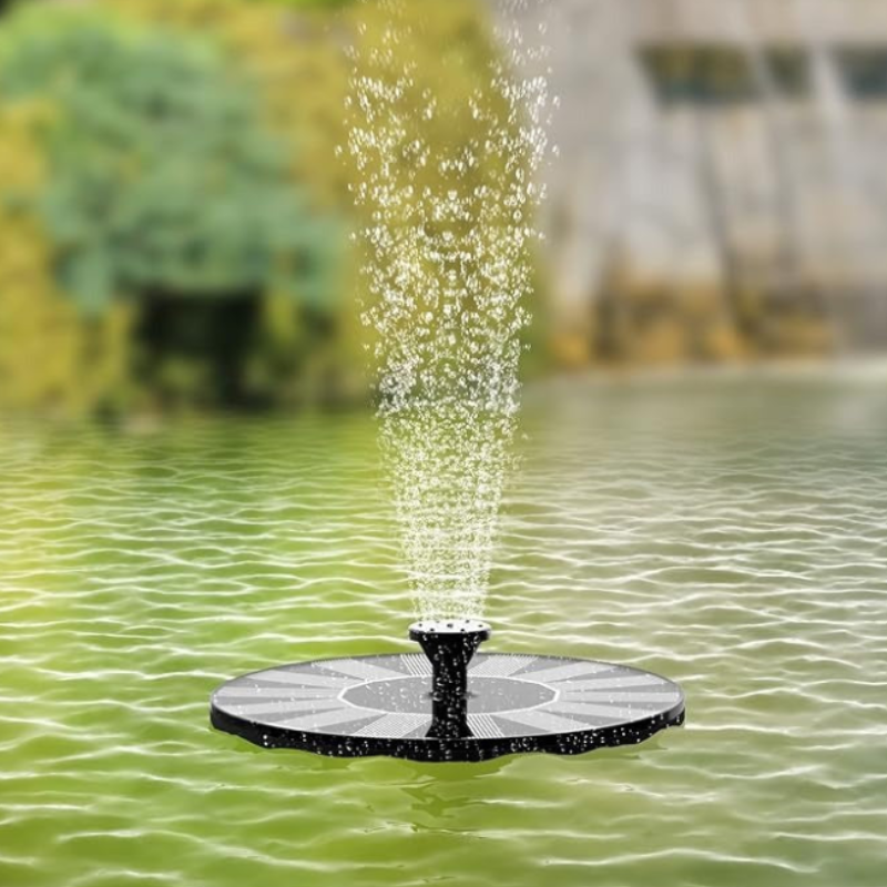 Solar Fountain Pocket Hose Solar-Powered-Instantly Adds a Water Feature Virtually Anywhere-5 Spray Modes