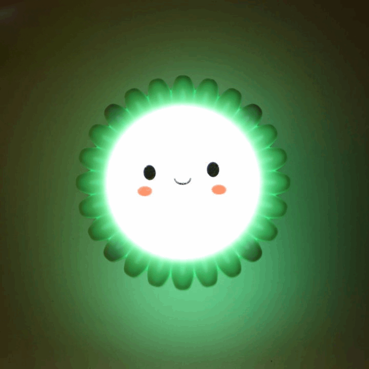Smiley Sun Shaped LED Night Lamp (Random Colors)