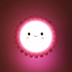 Smiley Sun Shaped LED Night Lamp (Random Colors)