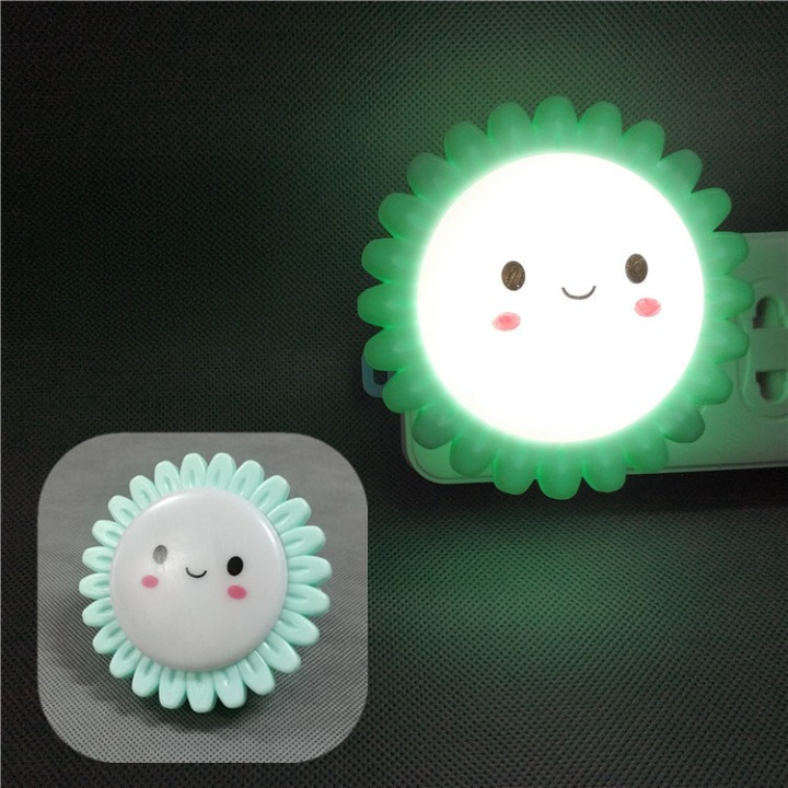 Smiley Sun Shaped LED Night Lamp (Random Colors)