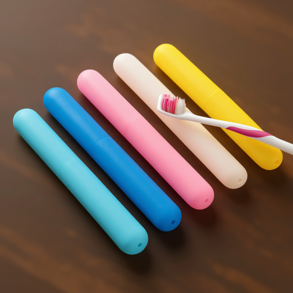 1 Pc Plastic Toothbrush Cover, Anti Bacterial Toothbrush Case Box, Portable Toothbrush Container For Travel