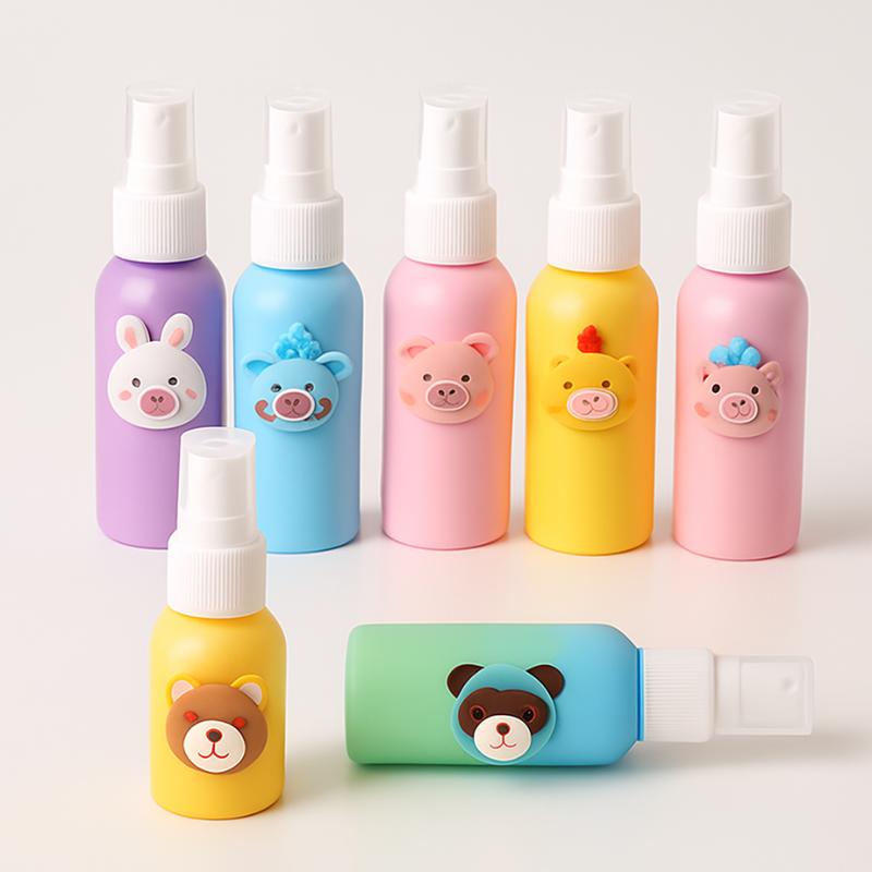 60ml Cartoon Print Spray Bottle – Refillable Travel Mist Bottle ( Random Print-Pack of 1 )