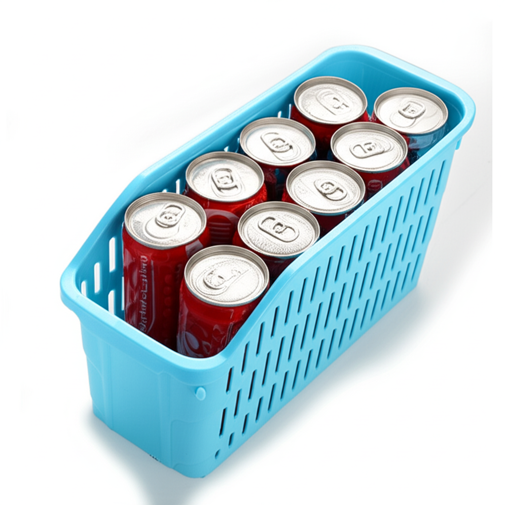 Navya Multipurpose Storage Basket – 4000ml Plastic Organizer Basket for Kitchen & Home Use (Random color-Pack of 3)