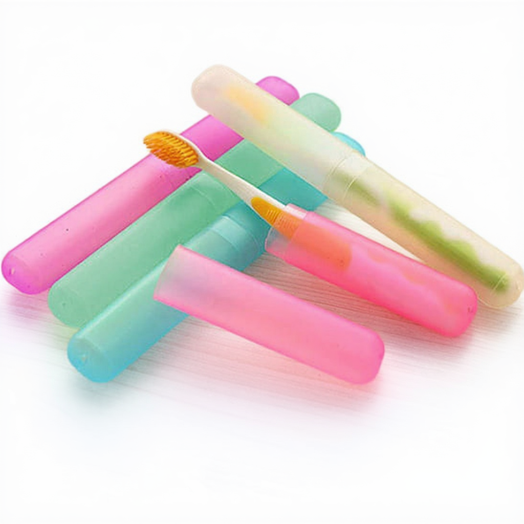 1 Pc Plastic Toothbrush Cover, Anti Bacterial Toothbrush Case Box, Portable Toothbrush Container For Travel