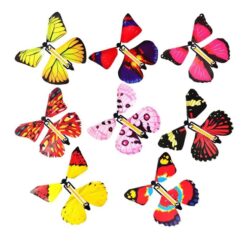 8 different colors magic flying butterflies.