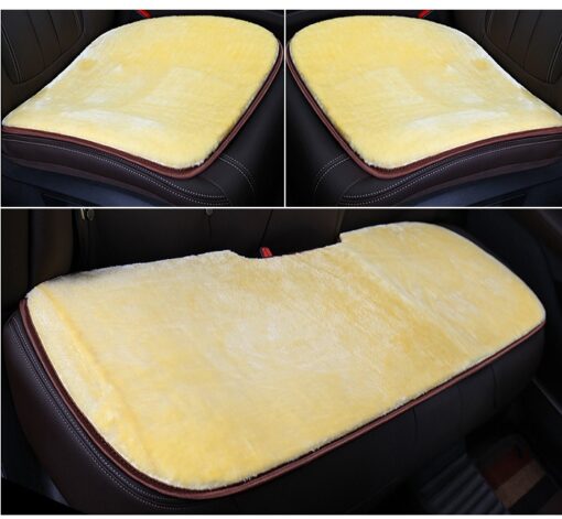Car seat fur mat.