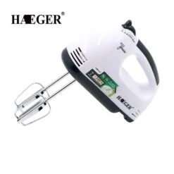 White and black color haeger hand mixer.
