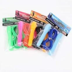 4 Different colors freestyle jump rope packets.