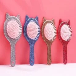 Mickey hair brush is presented in 4 different colors