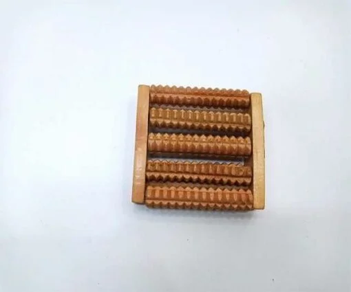 Single row Chinese wooden foot massager.
