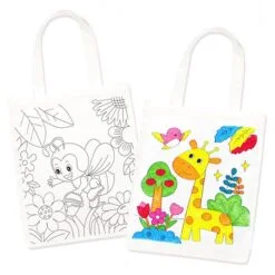 One painting bag is uncolored one and another one is colored one.