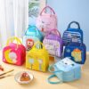 Cartoon lunch bag is presented in 8 different colors and patterns.