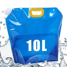 Blue color 10 liter water bag.