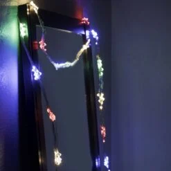 Led string fairy light is lighted.