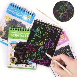 Fantastic scratch paper note are presented in different colors.