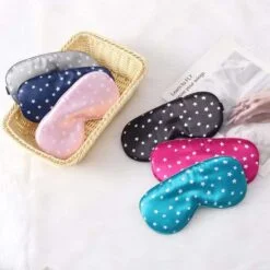 Star design silk eye mask is presented in many different colors