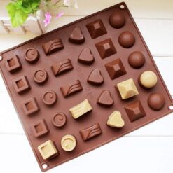 30 Different shapes cavity chocolate candy silicone molds.