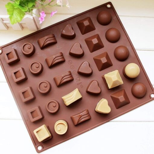 30 Different shapes cavity chocolate candy silicone molds.