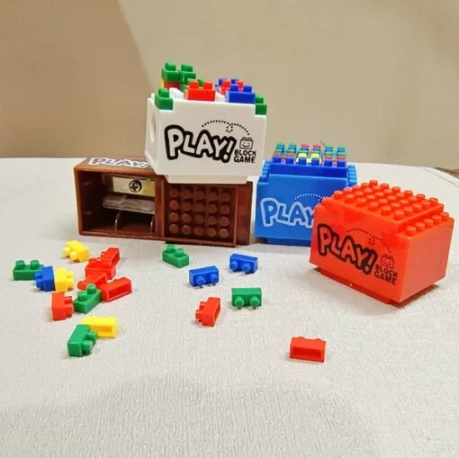 Lego sharpener shown in different colors