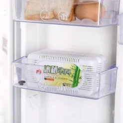 Refrigerator air freshener is kept in fridge.