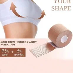 Breast lift adhesive tape roll is shown.