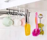 Cabinet Shelf Multiuse Hook Holder Holding Mugs by Handles