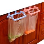 Garbage Bag Napkin Hanger Mounted on Kitchen Cabinet Door