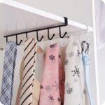 Cabinet Shelf Multiuse Hook Holder Holding Ties & clothes in wardrobe.