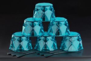 6-Pcs Diamond-Shape Ice Cream Cup Set | Elegant and Functional Ice Cream Cups