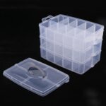 3-Layer 30-Grid Storage Box Filled with Craft Supplies | Multipurpose Storage for Various Needs