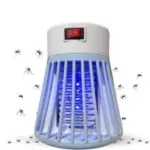 Mosquito Killer Lamp A modern Mosquito Killer Lamp with a sleek design, emitting a blue light to attract mosquitoes.