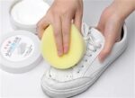 Easy to Use: Apply White Shoe Cleaning Cream for Effective Cleaning