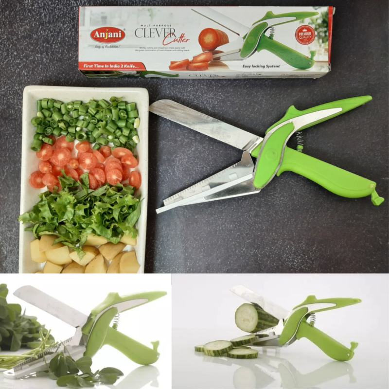 Multipurpose Kitchen Tool - Conquer Food Prep with the Clever Cutter Multipurpose Clever Cutter | Effortlessly Chop, Slice, Dice, and Julienne