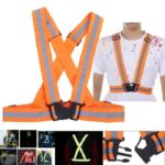 A men wearing a Reflective Vest Adjustable Safety Belt showing it functionality and fitting its size. (Personal Accessories)