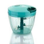 2-in-1 XXL Vegetable Chopper - 1000 ml | Large Capacity Vegetable Chopper with Mixing Function. Versatile Food Prep - Chop and Mix Ingredients in One Container