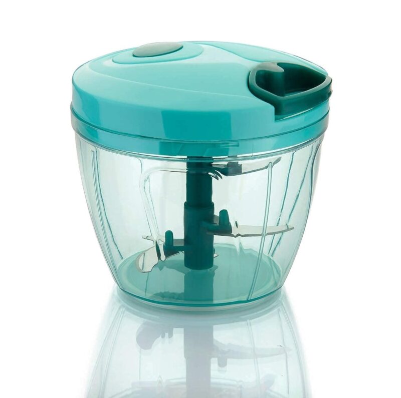 2-in-1 XXL Vegetable Chopper - 1000 ml | Large Capacity Vegetable Chopper with Mixing Function. Versatile Food Prep - Chop and Mix Ingredients in One Container