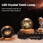 A variety of Crystal Ball Astronomy Night Lamps showcasing different color options (blue, white, etc.) for mood lighting customization.