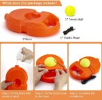 Solo Tennis Trainer Rebound Ball Set | Portable Tennis Training Tool for Practice Anywhere