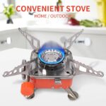 Portable Mini Gas Stove with Aluminum and Stainless Steel Construction | Compact & Lightweight for Outdoor Cooking