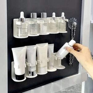 White 5-Slot Multipurpose Wall Mounted Storage Rack | Organize Cleaning Supplies, Tools, and More